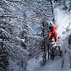 Gorce w pełni zimy, na zdjęciu Tomek Tylka